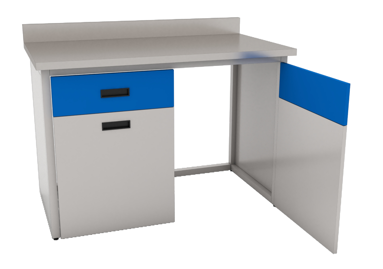 Mesa para equipos a piso
